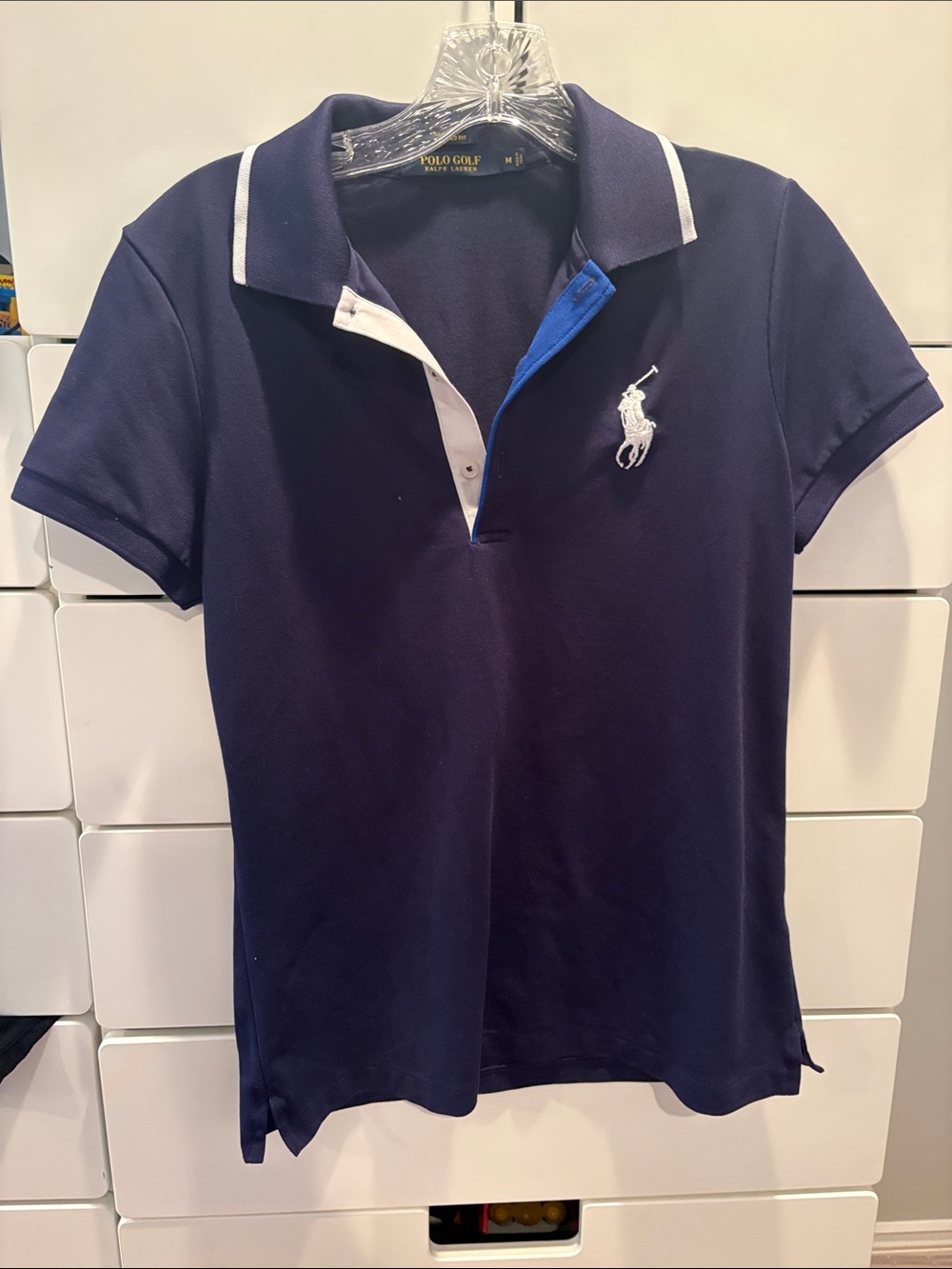 Ralph Lauren Polo Golf Navy Shirt with White Logo
